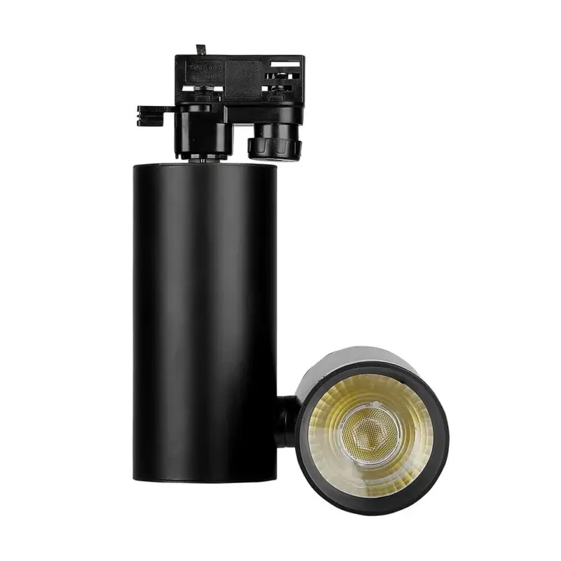 Azonnal elérhető LED sínes spotlámpa, 30w, 6400K, hideg fehér, 2700lm, 24°, fekete, CRI>95, V-TAC, 1297