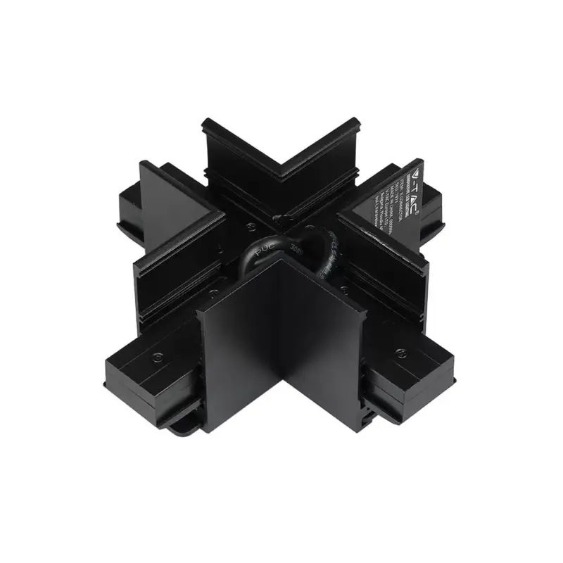 Alacsony ár LED sínes lámpatest tartozék - X alakú sín csatlakozó, V-TAC, 7974