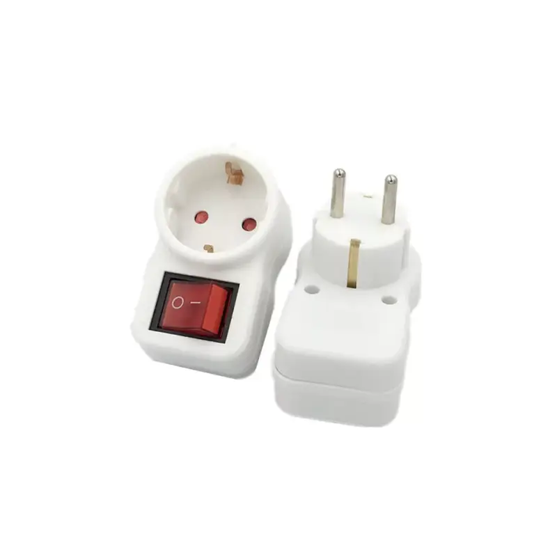 Kapcsolóval ellátott adapterek, fehér, V-TAC, 8841 Olcsó