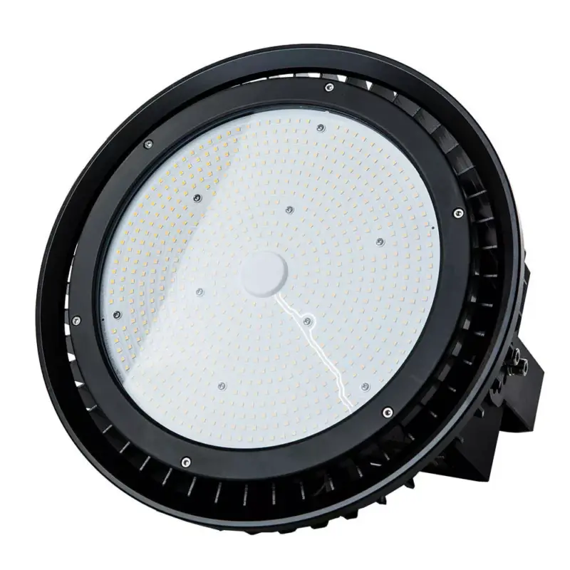 Vásárlói kedvenc LED csarnokvilágító UFO 120°, 500w, 4000K, természetes fehér, 65000lm, fekete, CRI>80, dimmelhető, IP65, V-TAC, 5607