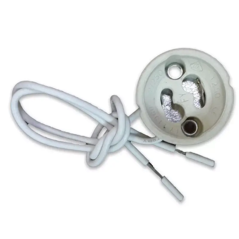Újdonság Kerámia foglalat PVC kábellel 5 db/csomag, GU10, V-TAC, 3423