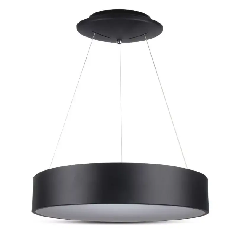 Különleges ajánlat Kerek csillár, 20w, 3000K, meleg fehér, 1725lm, 120°, fekete, CRI>80, dimmelhető, V-TAC, 3993