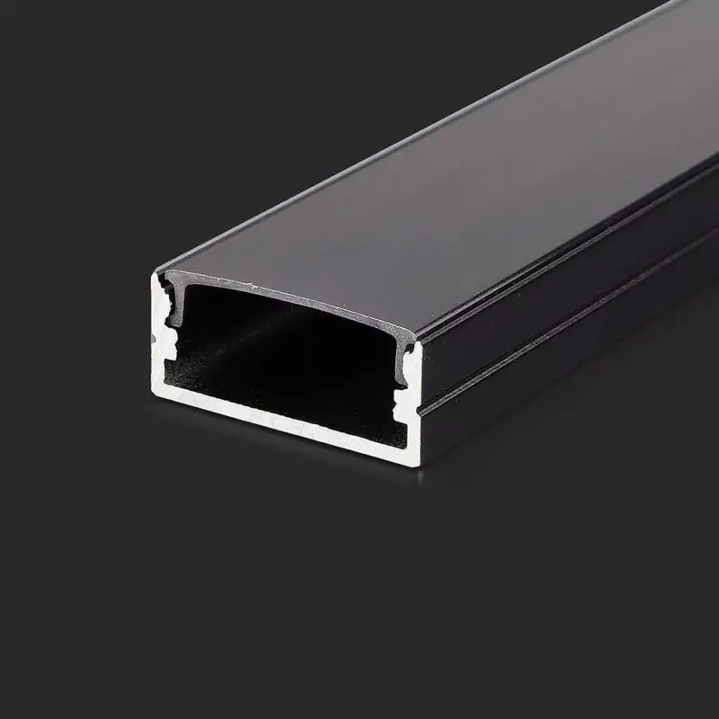 Csak ma LED szalag profil, fekete/fekete fedő, 2000mm, V-TAC, 2876