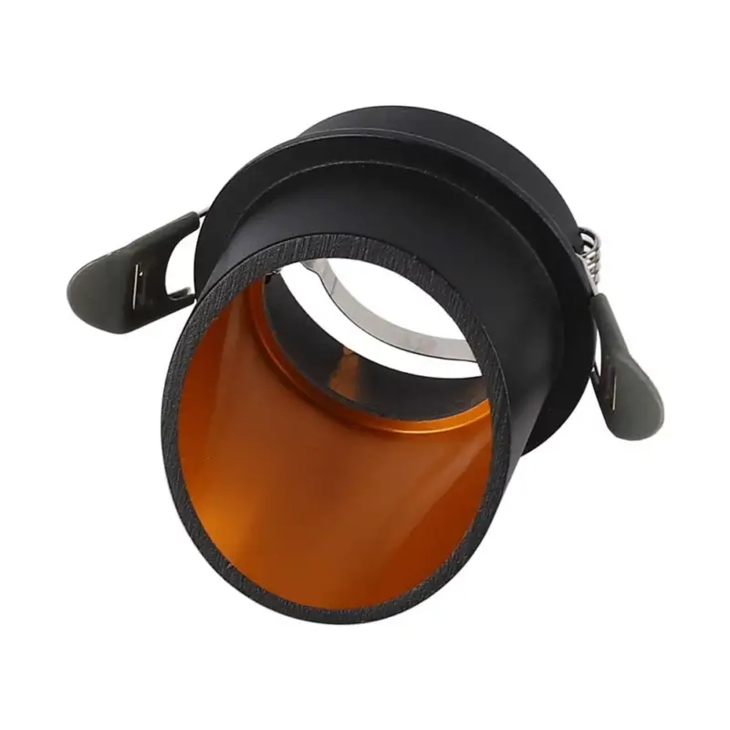 LED spotlámpa keret kerek, GU10, fekete, arany belsővel, V-TAC, 6683 Végkiárusítás