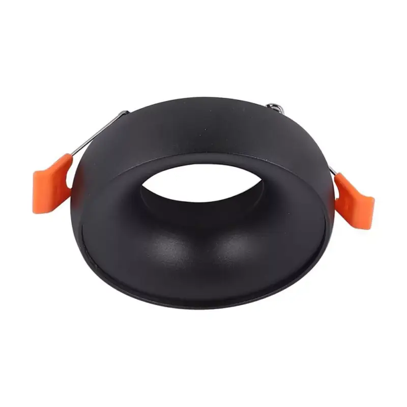 Prémium LED spotlámpa keret kerek, GU10, fekete, fekete, V-TAC, 6696