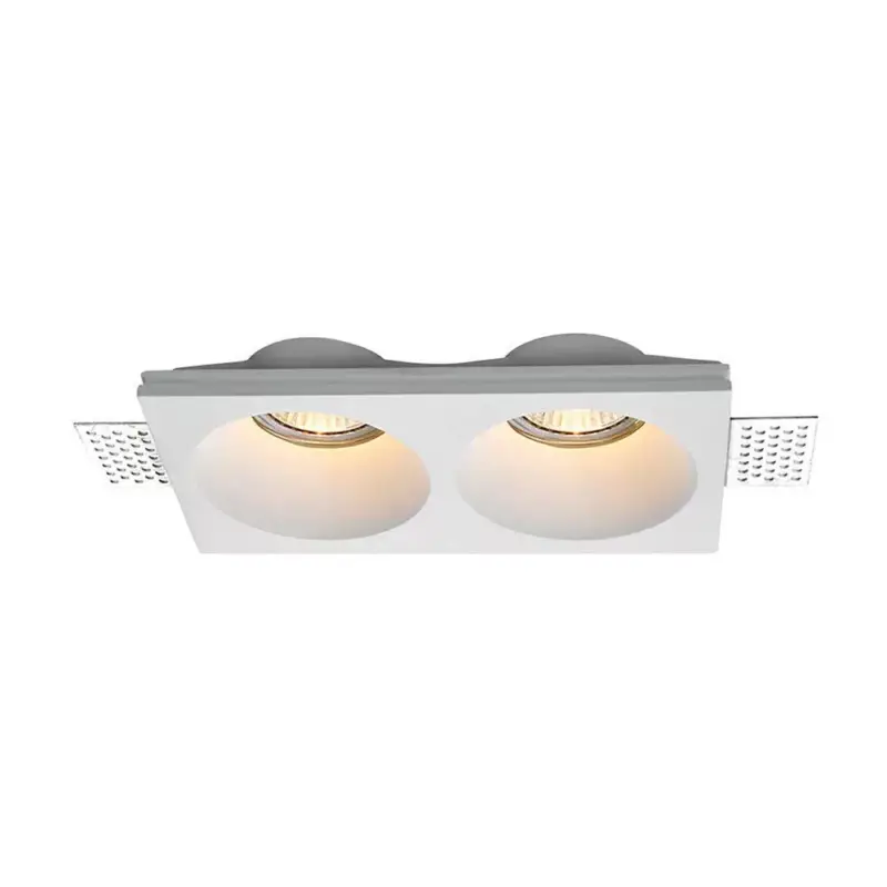 Ajánlat LED spotlámpa keret kerek, 2XGU10, fehér, V-TAC, 6762