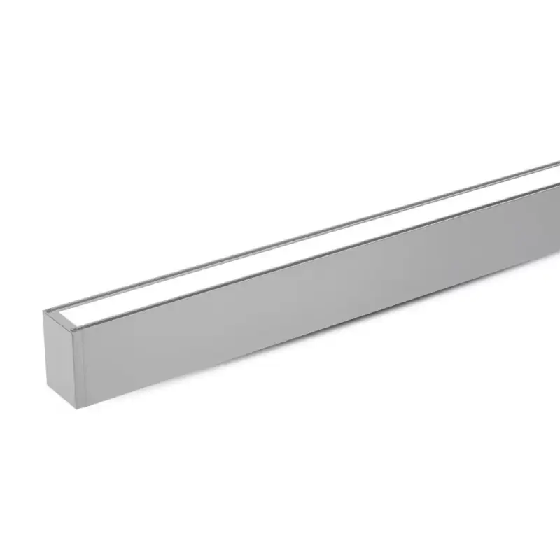 Kihagyhatatlan ajánlat Függesztett lineáris LED lámpatest Samsung chippel, 40w, 4000K, természetes fehér, 3590lm, 120°, ezüst, CRI>80, dimmelhető, UGR