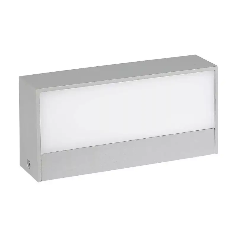 LED fali lámpa kétirányú, 9w, 3000K, meleg fehér, 850lm, 90°, szürke, CRI>80, IP65, V-TAC, 218239 Csak ma