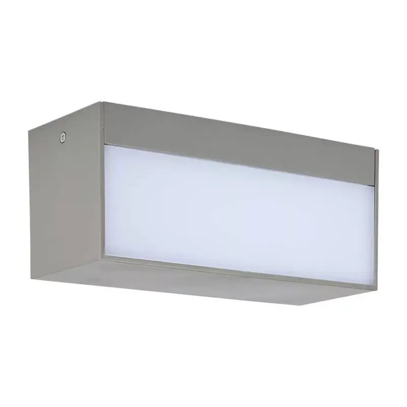 LED fali lámpa kétirányú, 12w, 6400K, hideg fehér, 1155lm, 90°, szürke, CRI>80, IP65, V-TAC, 218244 Utolsó esély