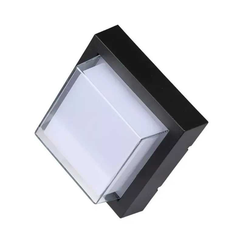Kültéri LED fali lámpa, 7w, 3000K, meleg fehér, 700lm, 120°, fekete, CRI>80, IP65, V-TAC, 218612 Ne maradj le