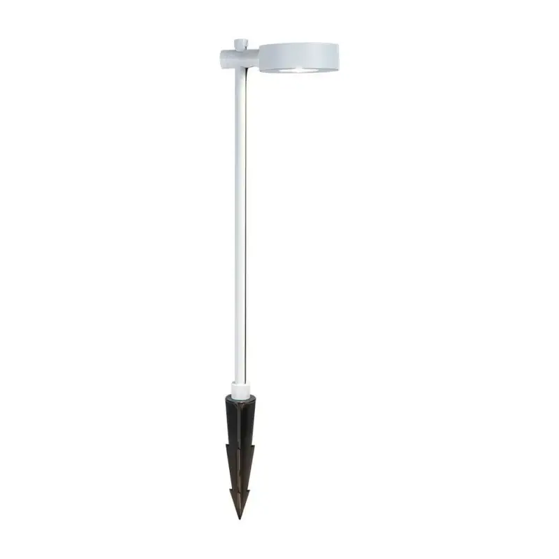 Csak ma Kültéri leszúrható állólámpa, 6w, 4000K, természetes fehér, 620lm, 24°, fehér, CRI>90, IP65, V-TAC, 6837