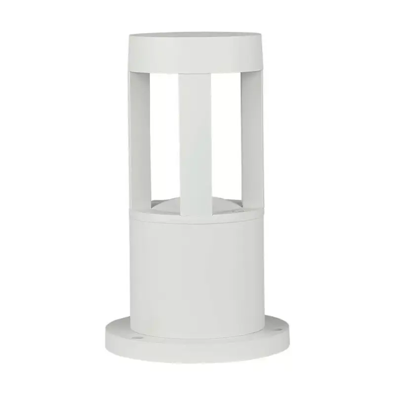 Kültéri 25 cm-es oszloplámpa, 10w, 6400K, hideg fehér, 1000lm, 110°, fehér, CRI>80, IP65, V-TAC, 128318 Utolsó esély