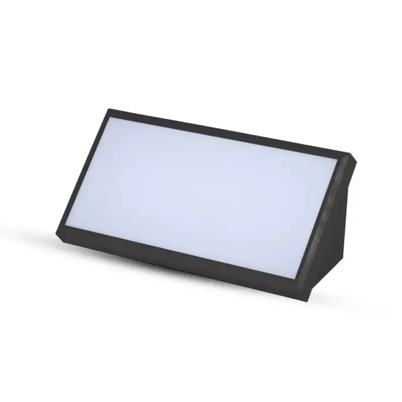 Kültéri LED fali lámpa, 20w, 3000K, meleg fehér, 2045lm, 90°, fekete, CRI>80, IP65, V-TAC, 6810 Szuper ajánlat