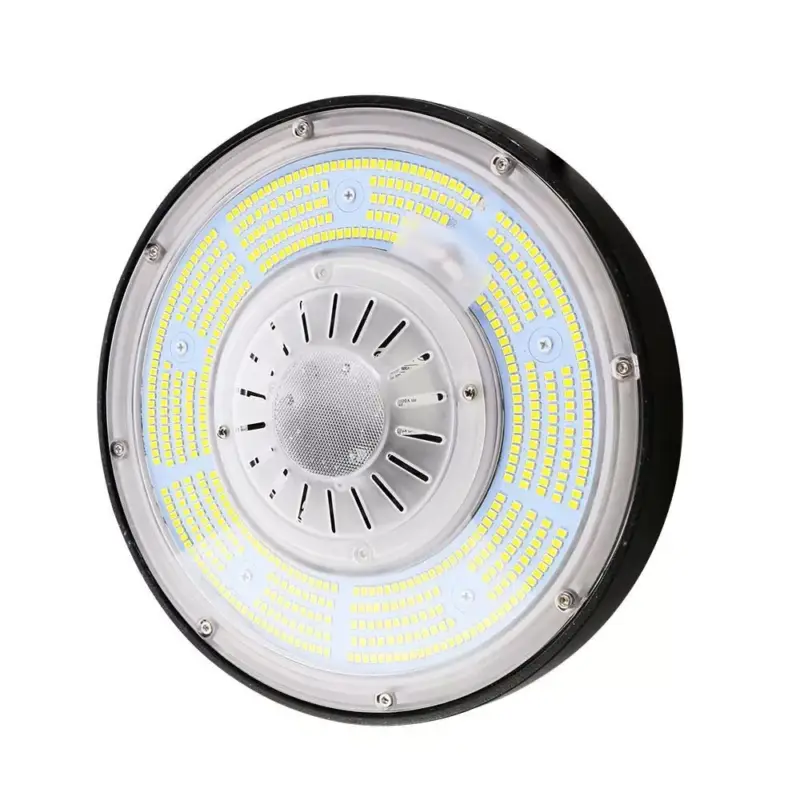 Kihagyhatatlan ajánlat LED csarnokvilágító UFO 100°, 200w, 4000K, természetes fehér, 37000lm, 360°, fekete, CRI>70, dimmelhető, IP65, V-TAC, 7656