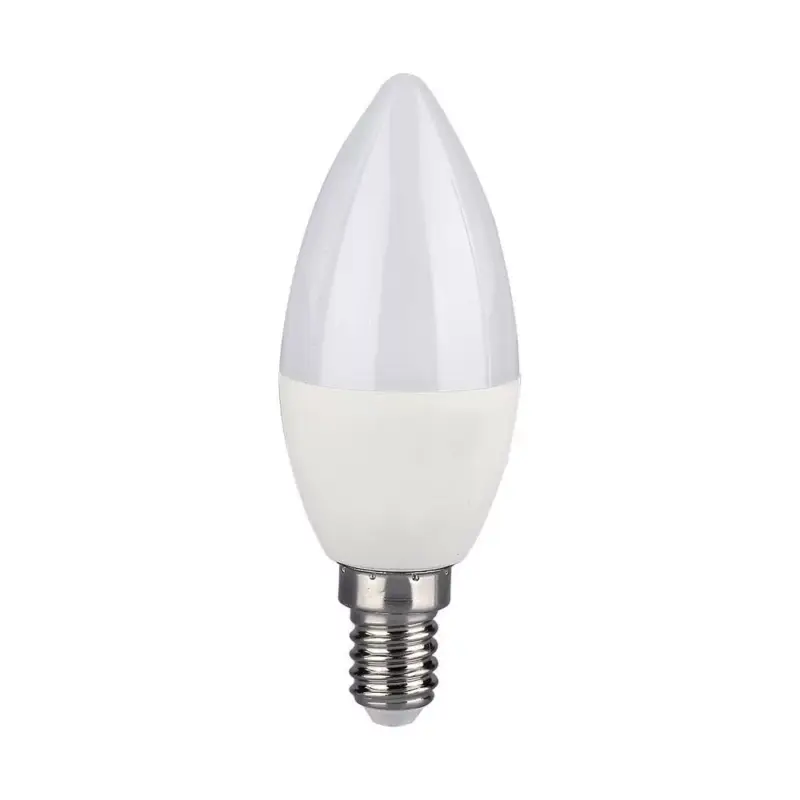 Azonnali szállítás SMART LED izzó, 4,8w, RGB+CCT, 450lm, E14, 180°, fehér, CRI>80, dimmelhető, V-TAC, 212754