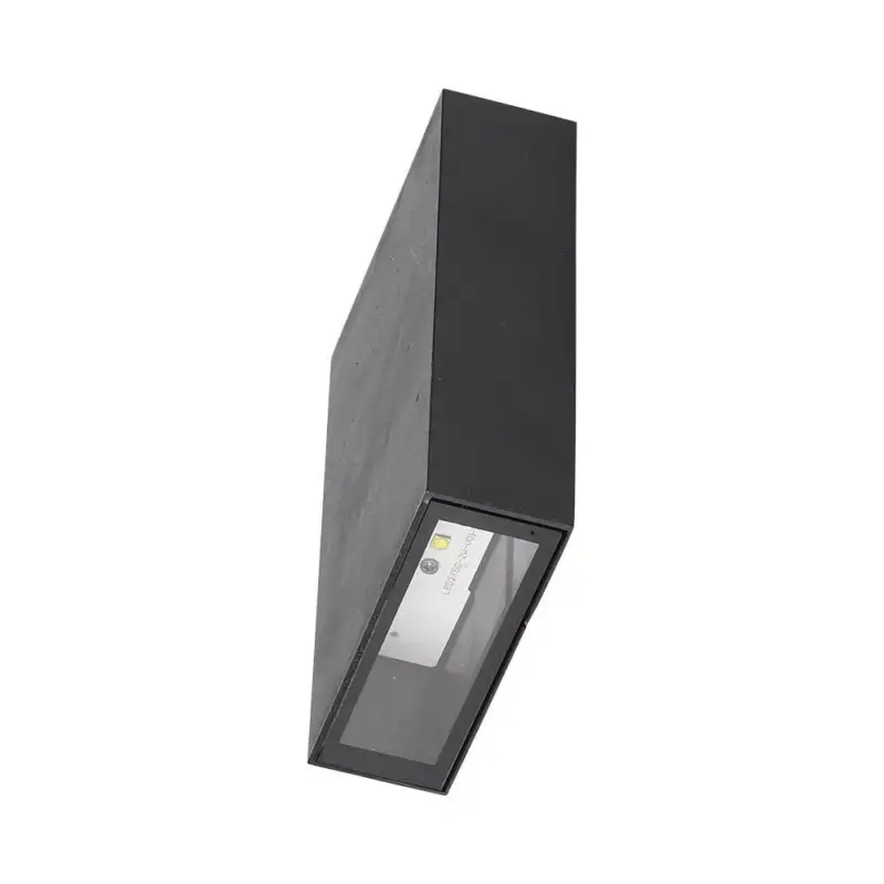 LED fali lámpa kétirányú téglalap CREE chip, 4w, 6400K, hideg fehér, 400lm, 60°, fekete, CRI>80, IP65, V-TAC, 218563 Azonnali szállítás