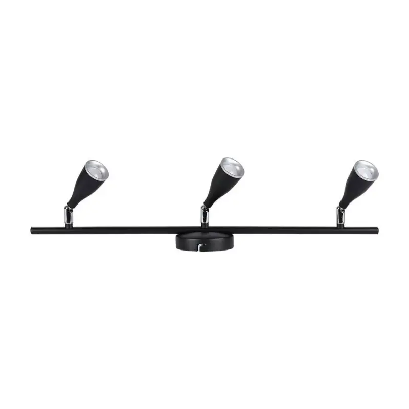 Vásárlói kedvenc LED fali spot lámpa tripla fej, 13,5w, 4000K, természetes fehér, 1260lm, 100°, fekete, V-TAC, 218273