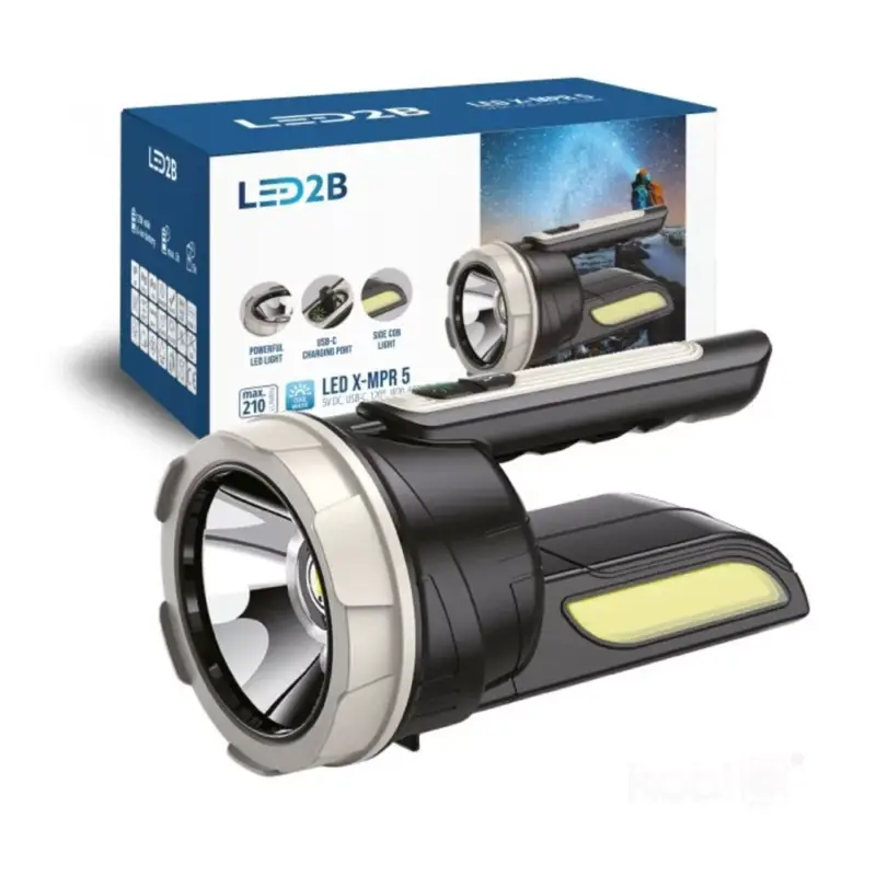 X-MPR 5 LED zseblámpa 2x3W 6000K LED2B, hideg fehér, CRI≥70, 5V, KOBI-004131 Azonnali szállítás
