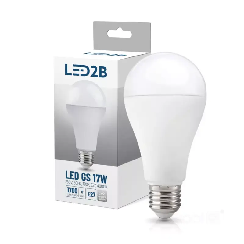 Utolsó esély LED izzó GS 17W E27 4000K LED2B, természetes fehér, CRI≥80, KOBI-004296