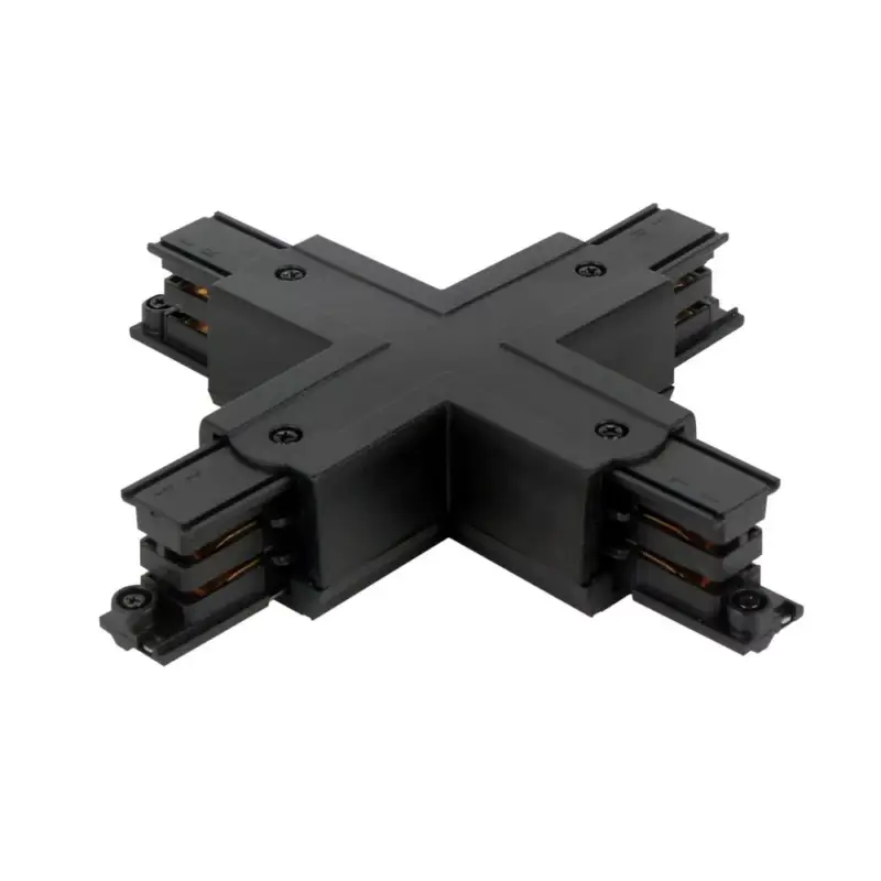 X csatlakozó 3 fázisú LUMICANTO sínhez, fekete, PRIME tápellátással, LED line, LL-210691 Biztonságos fizetés