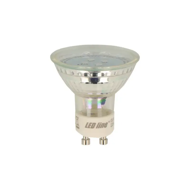 GU10 LED izzó, 1W, hideg fehér, 6500K, 80lm, CRI≥80, LED line, LL-242267 Legnépszerűbb