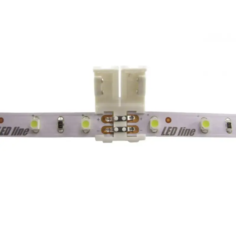 LED szalag click csatlakozó dupla 8 mm 2 TŰS, LED line, LL-243486 Biztonságos vásárlás