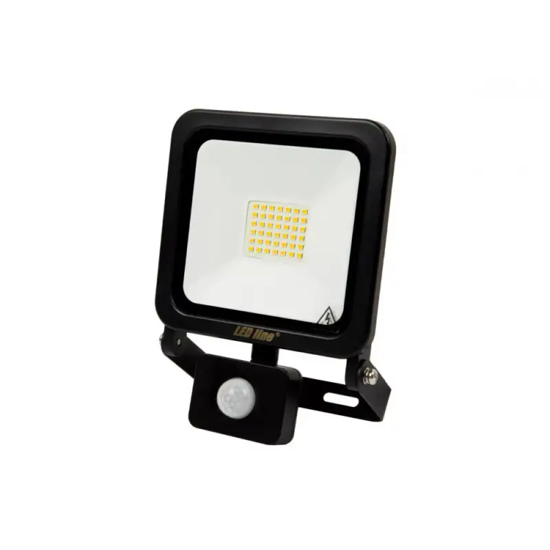 PHOTON reflektor mozgásérzékelővel, 120°, IP65, 30 W, hideg fehér, fekete, 3 év garancia, 30W, 6000K, 2400lm, CRI≥80, LED line, LL-477019 Gyors kiszállítás