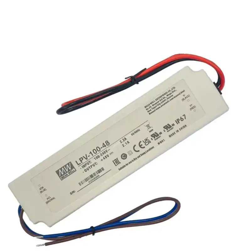 Népszerű Tápegység MEAN WELL LPV-100-48 100W/48V/0-2,8A, IP67, fehér