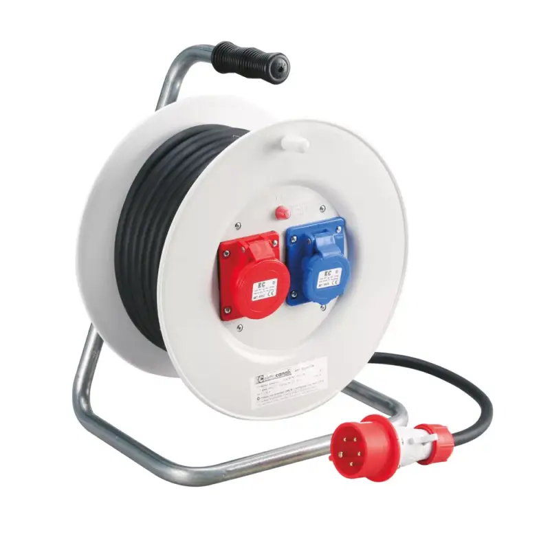 EC699 CABLE REEL 2Х3P+N+E H07NRF 5x2.5mm2 20M IP55 Csak ma