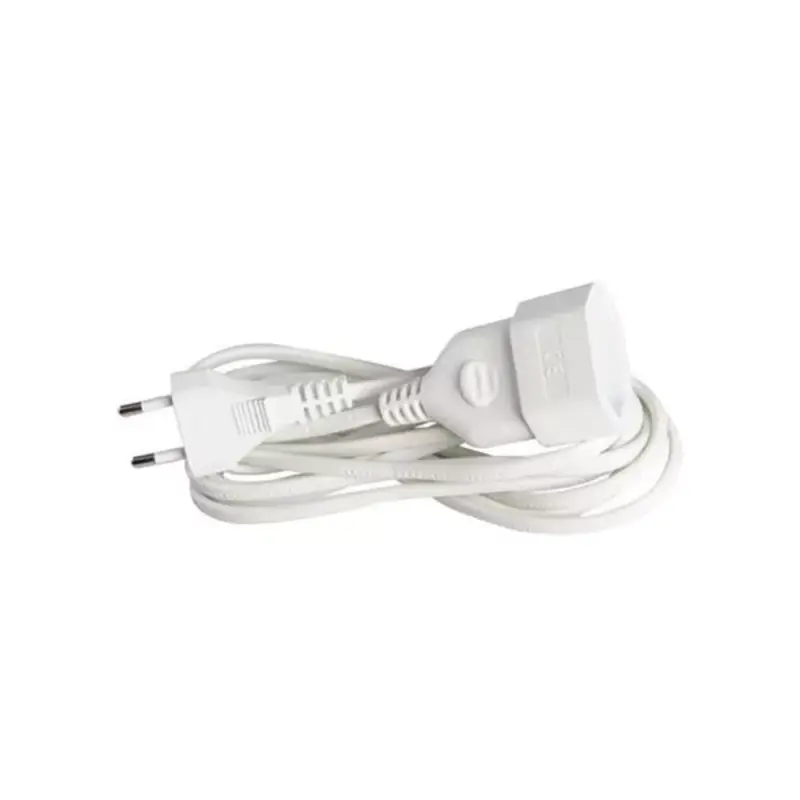 Népszerű Földeletlen hálózati hosszabbító fehér 2Χ0.75mm 3m 10A 220-240V, Eurolamp, 540733