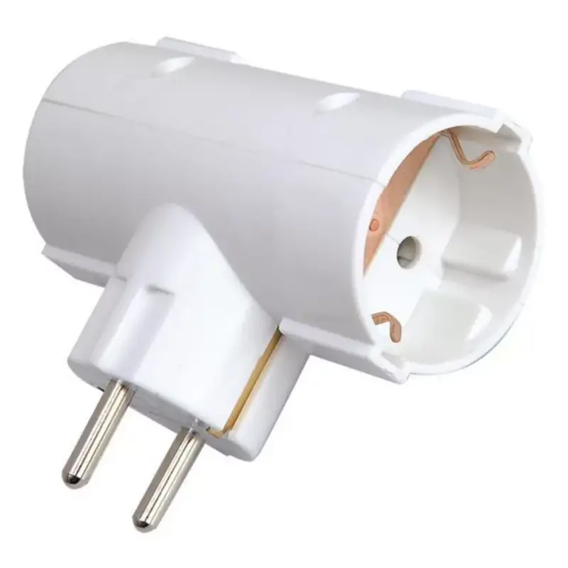 Földelt hálózati 2-es T-dugaljzat 16A 220-240V, Eurolamp, 345177 Árengedmény