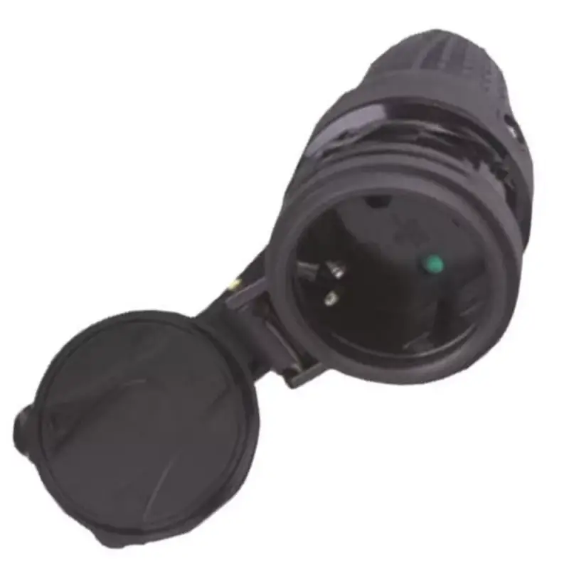 Outlet Földelt gumis dugaljzat 16A 220-240V IP44, Eurolamp, 349644