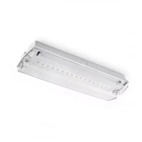 LED-es tömeges fejű vészkijárat-világítás, 3 órás vészhelyzeti időtartammal, 4W, 6000K, hideg fehér, 240 lm, átlátszó, IP65, Optonica, 7201 Azonnal elérhető
