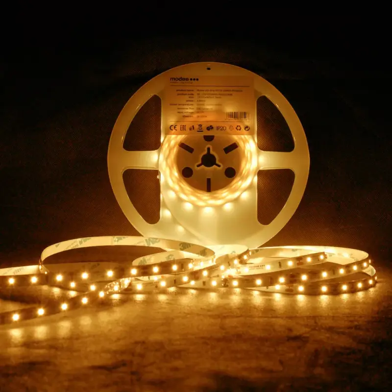Olcsóbb Modee LED Szalag DC12V 4,8W/m 60LED/m 8mm IP20 2700K (540 lumen/m) B5