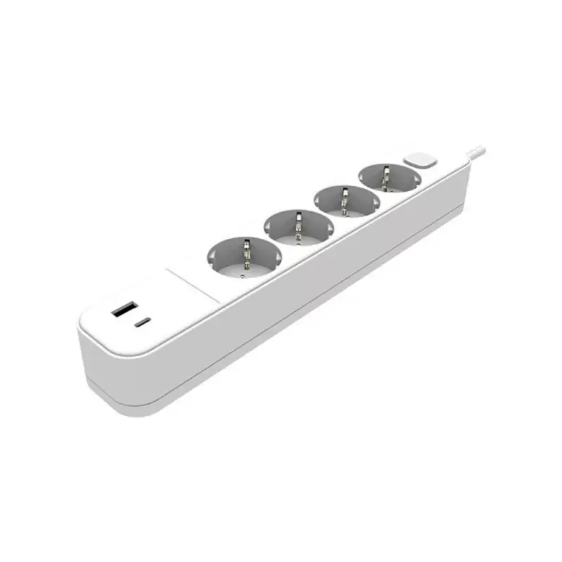UNICO-4 1,5m 3G1,0 hálózati elosztó kapcsolóval és USB-vel, fehér, 8002480 VITO Kedvezmény