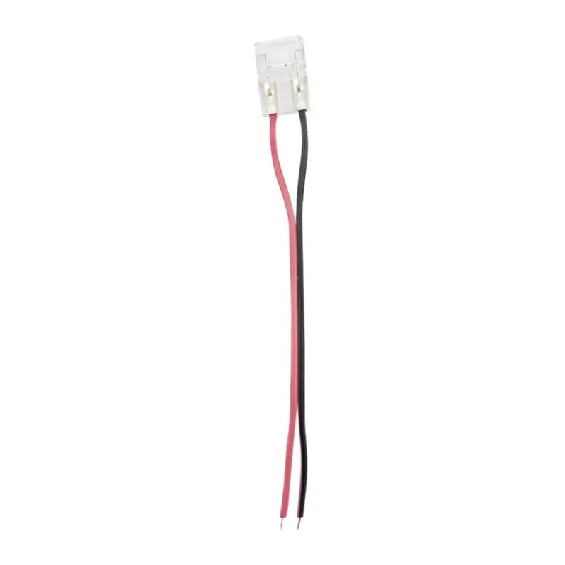 Vedd meg online LED szalag csatlakozó 10mm-es egyszínű szalaghoz vezetékkel 20db/csomag átlátszó 5520311 VITO