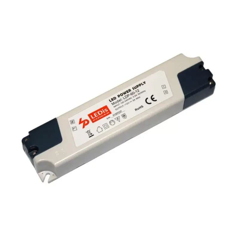 LEDis sorkapcsos LED tápegység, 12V / 60W Expressz szállítás