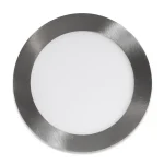 Ezüst kerek beépíthető LED panel 165mm 12W Kiárusítás