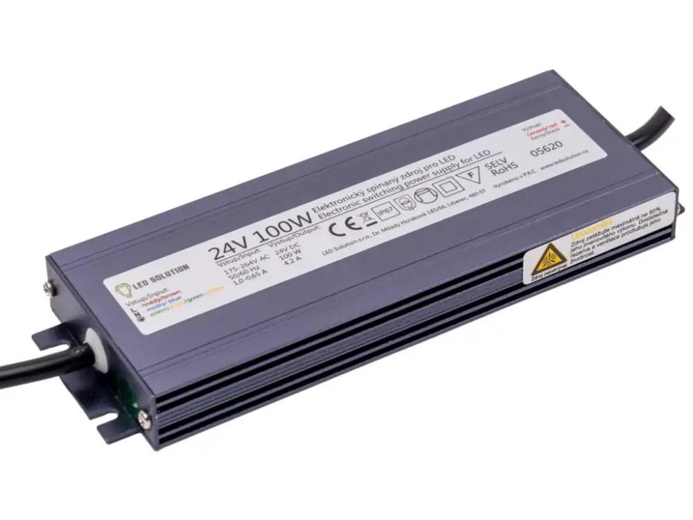 LED tápegység (trafó), 24V, 100W, IP67, SLIM Ne maradj le