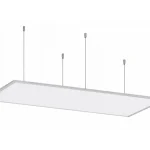 Outlet Ezüst függeszthető LED-panel, 600 x 1200mm, 75W, Premium