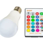 Árcsökkenés RGBW LED-égő, 5W, E27