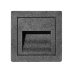 Beépített LED homlokzati lámpa, 3W, IP54, fekete Olcsóbb
