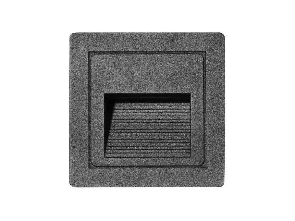 Beépített LED homlokzati lámpa, 3W, IP54, fekete Olcsóbb