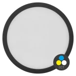 Fekete falon kívüli kerek LED panel vékony kerettel 170mm 12,5W CCT Premium Ajánlat