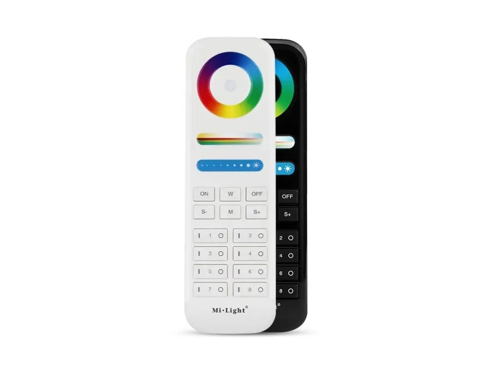 Mi-Light RF Távirányító RGB+RGBW+CCT LED-szalagokhoz, 8-csatornás Legkelendőbb