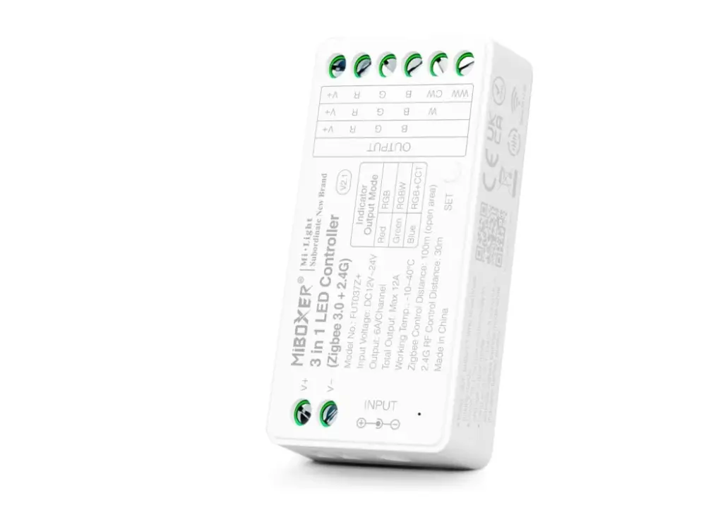 Mi-Light MiBoxer SMART ZIGBEE+RF Jelvevő 3az1-ben RGB, RGBW, RGB+CCT LED-szalagokhoz Kedvezmény