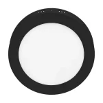 Kiárusítás Fekete rögzíthető LED-panel, gömbölyű, 170mm, 12W