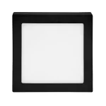 Fekete rögzíthető LED-panel, szögletes, 170 x 170mm, 12W Végkiárusítás