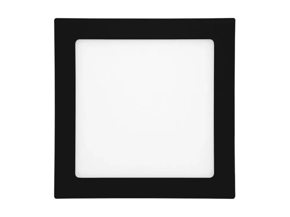 Exkluzív ajánlat Fekete süllyeszthető LED-panel, szögletes, 170 x 170mm, 12W