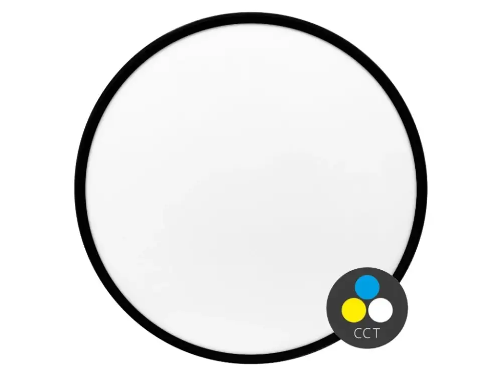 Fekete felületre szerelhető kerek LED lámpa Modio 300mm 24W CCT Kedvezményes ár
